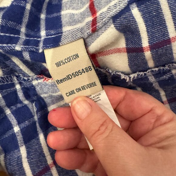 LL Bean Scotch Plaid Flannel Relaxed Zip Hoodie - 3X - Picture 6 of 10